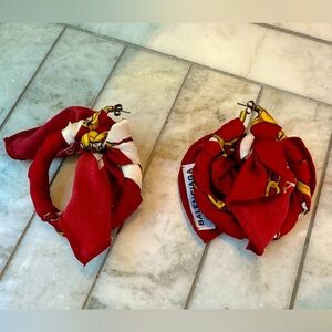 Balenciaga scarf earrings